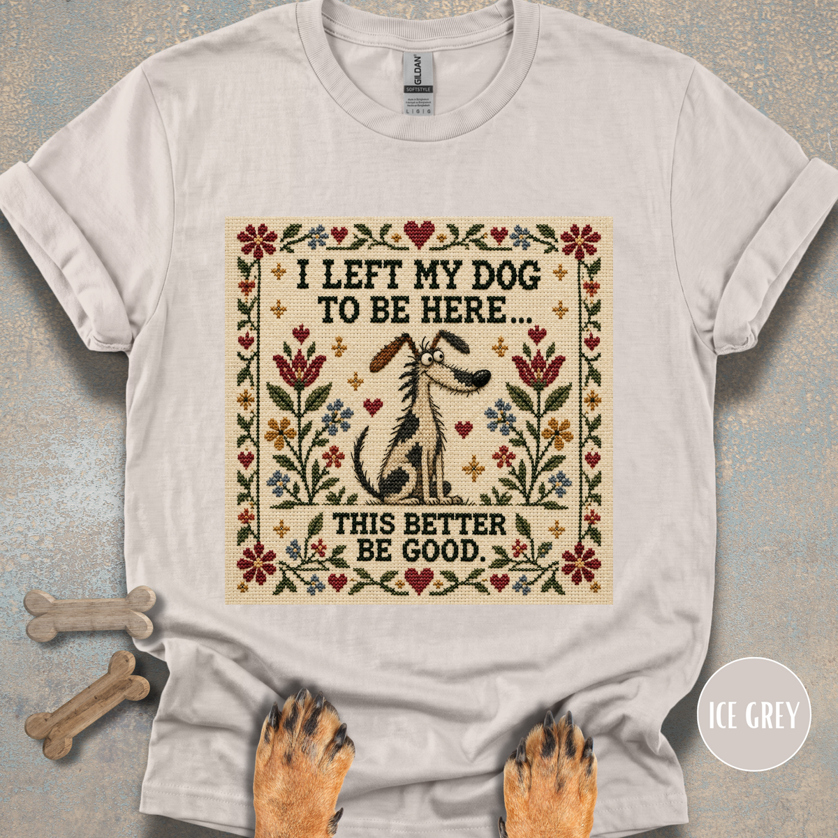 This Better Be Good Needlepoint T-shirt
