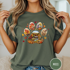 Fall in New England Dog Paw T-shirt