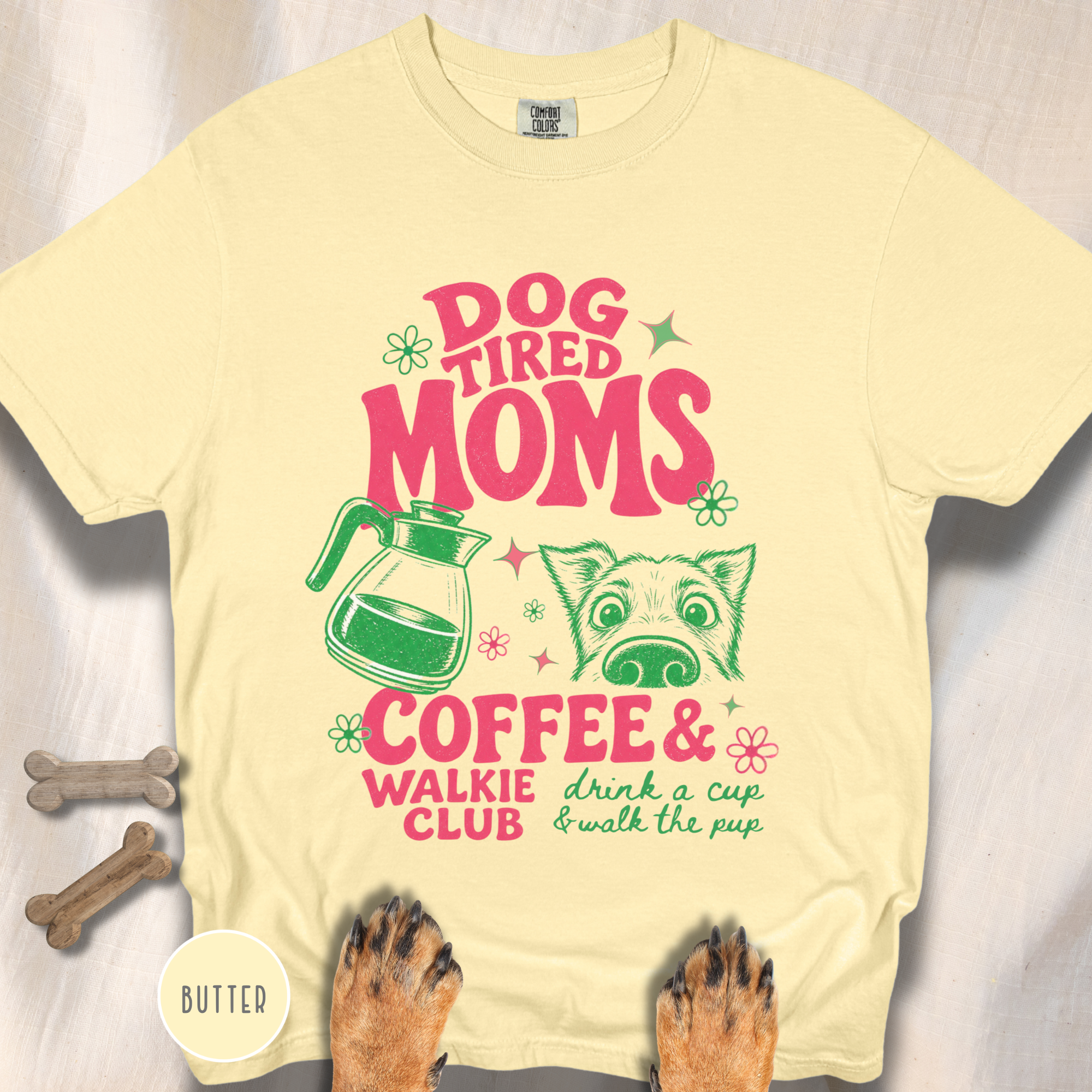 Dog Tired Moms Club T-shirt