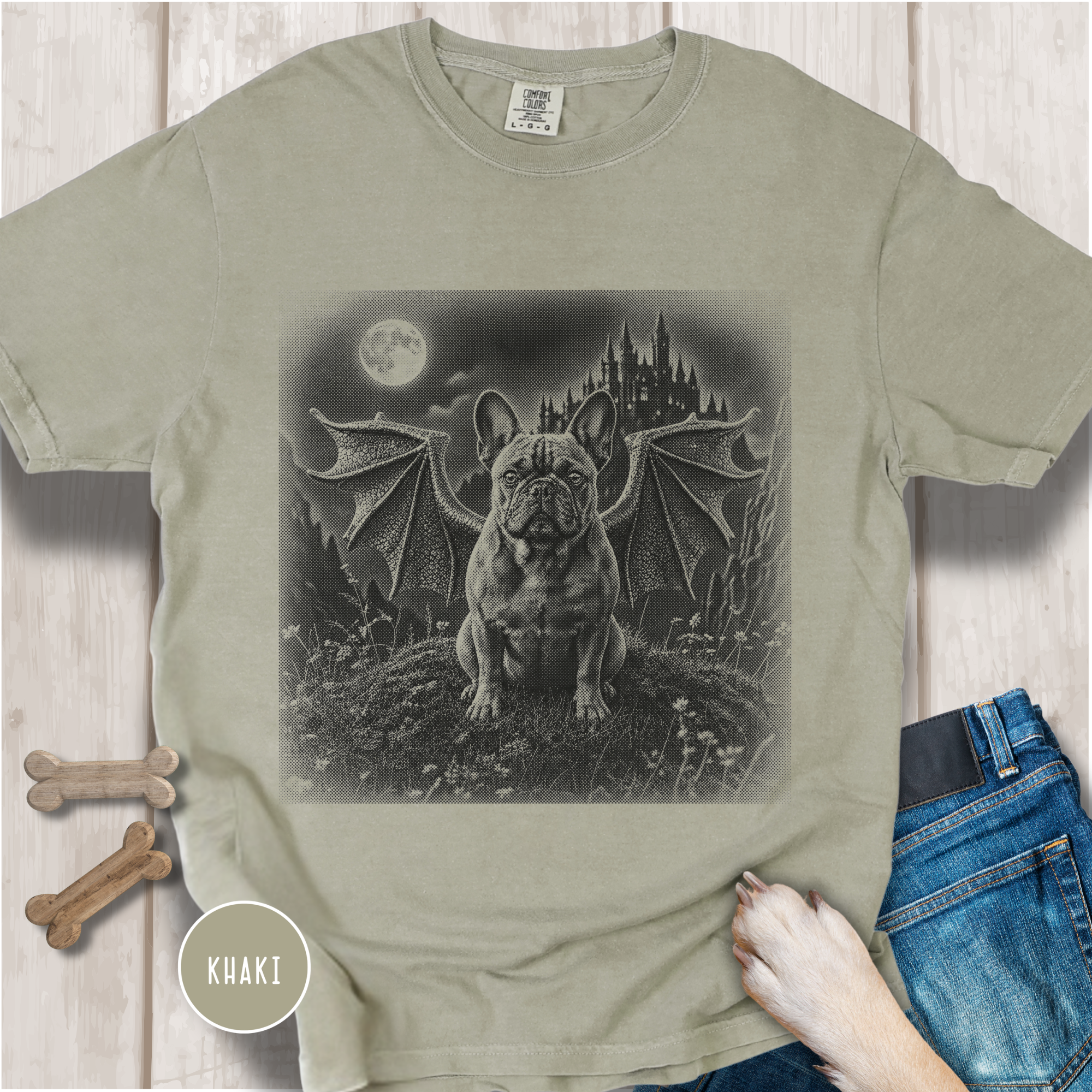 Mythic Guardian French Bull Dog T-Shirt