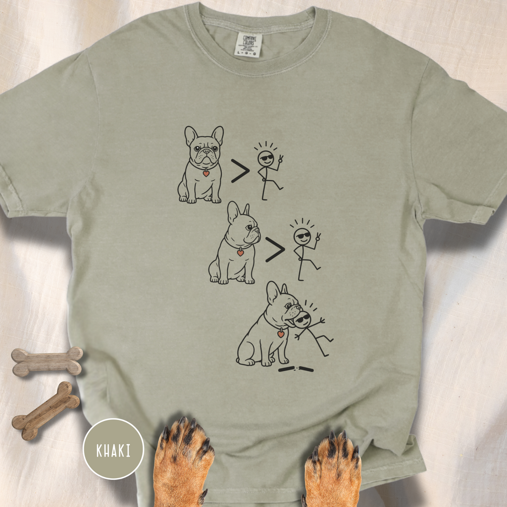 Frenchie > People Nom Nom  T-shirt