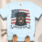 Rottweiler American Made USA flag T-shirt