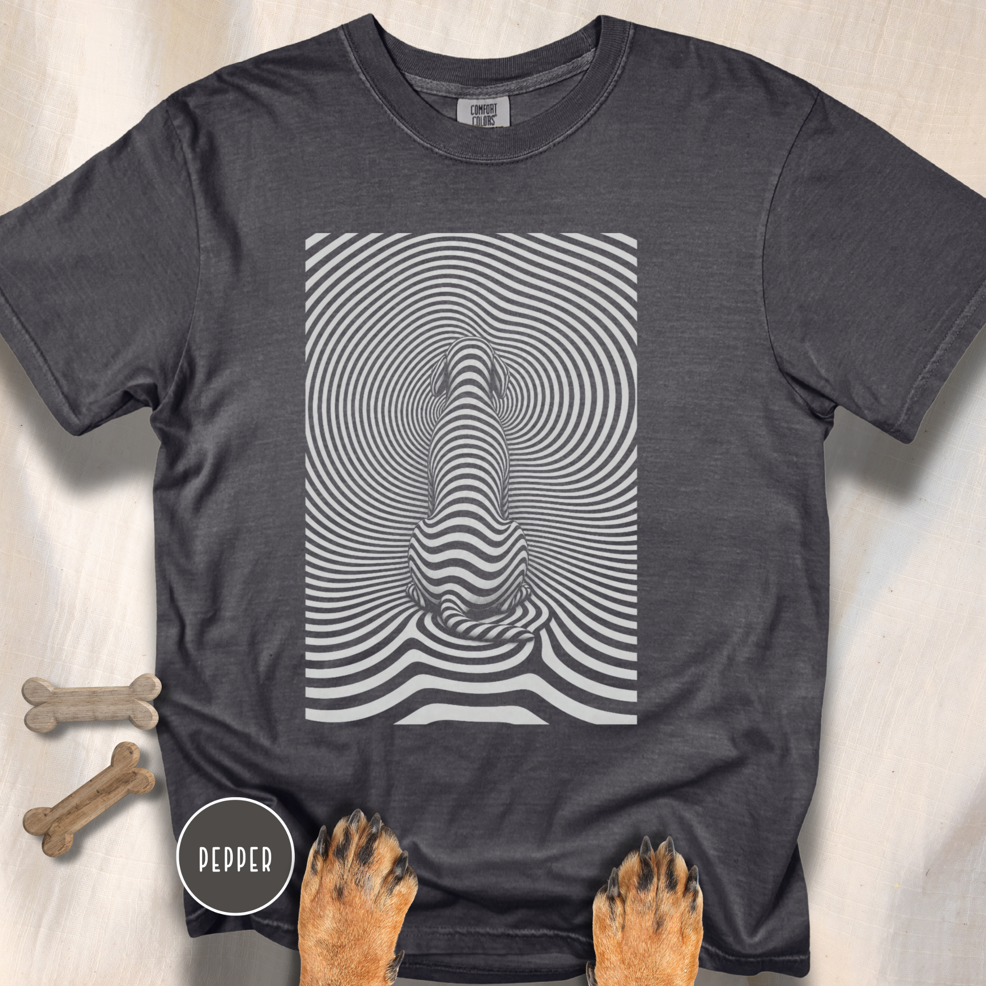 Gazing into Eternity Optical Art T-shirt