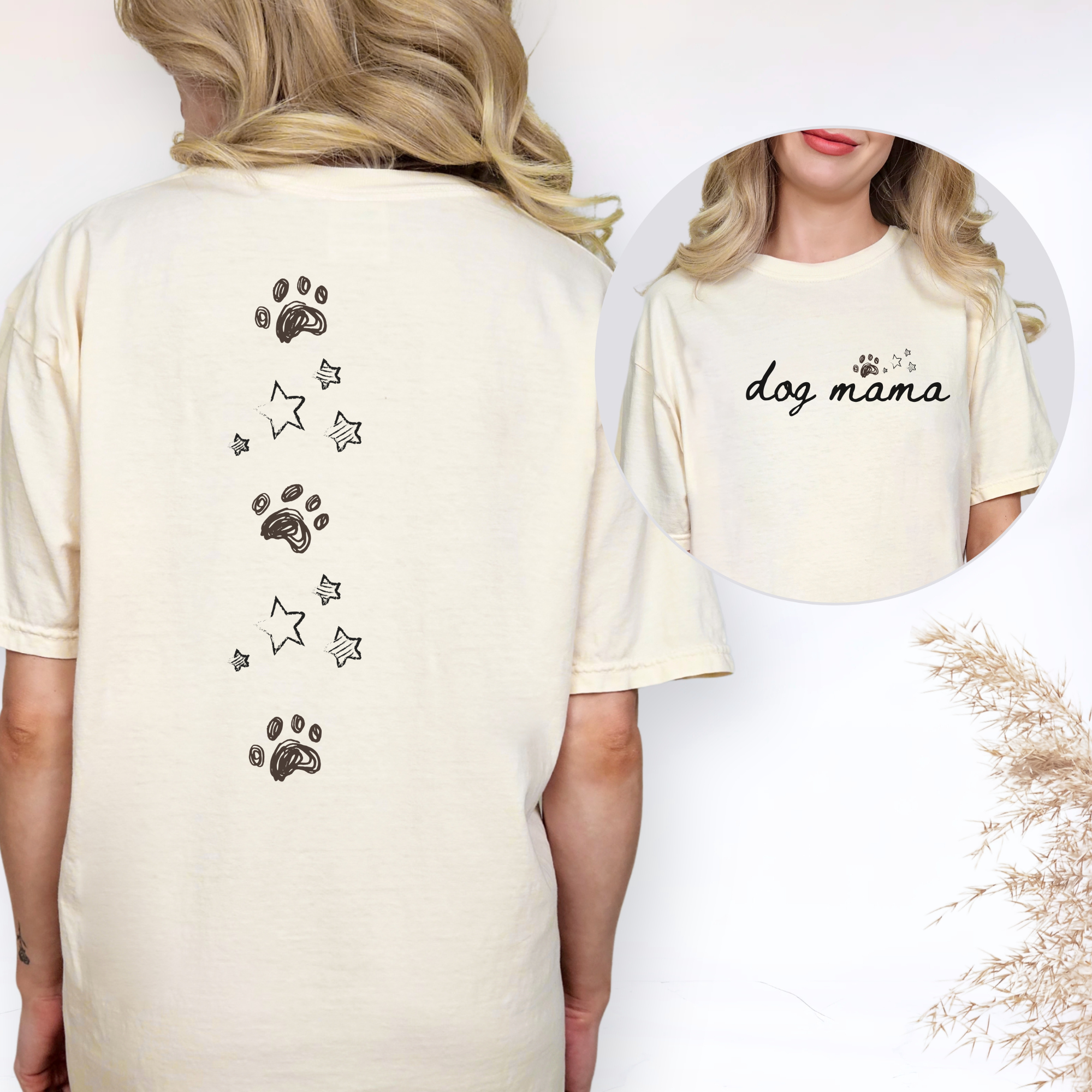 Dog Mama Paws & Stars T-shirt