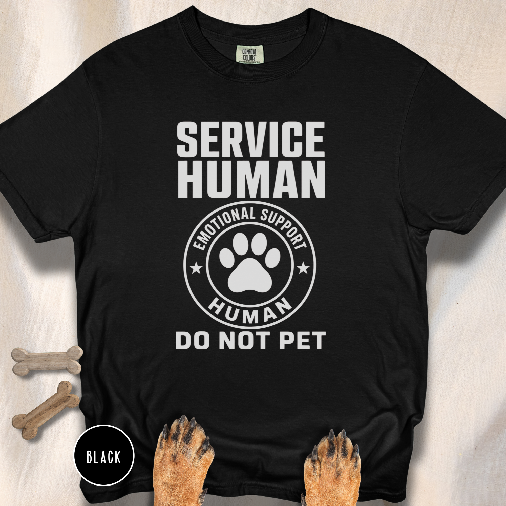 Service Human Do Not Pet T-shirt