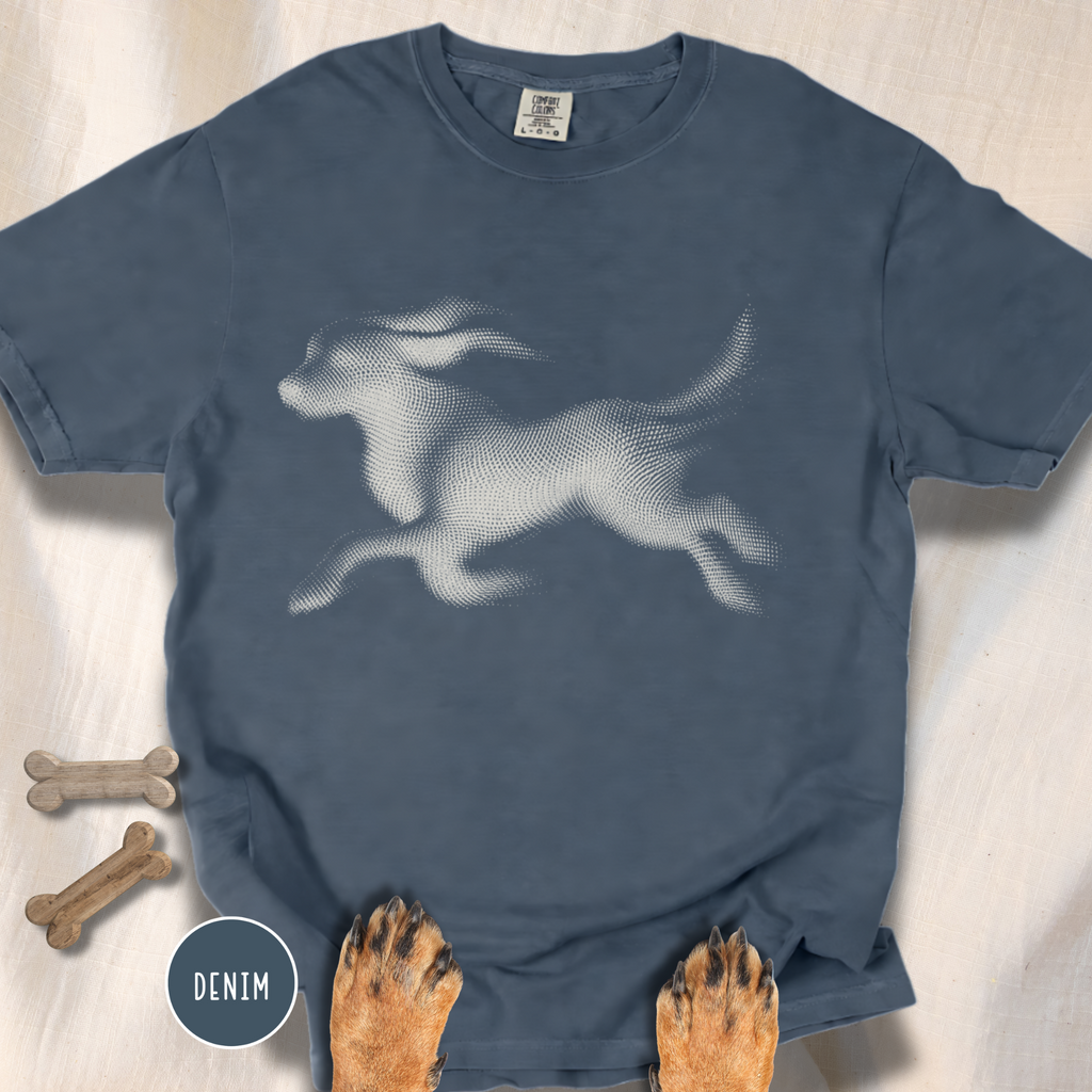 Running Dog Optical Art T-shirt