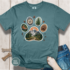Trail Dog Paw Comfort Colors T-Shirt