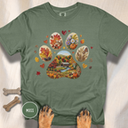 Fall in New England Dog Paw T-shirt