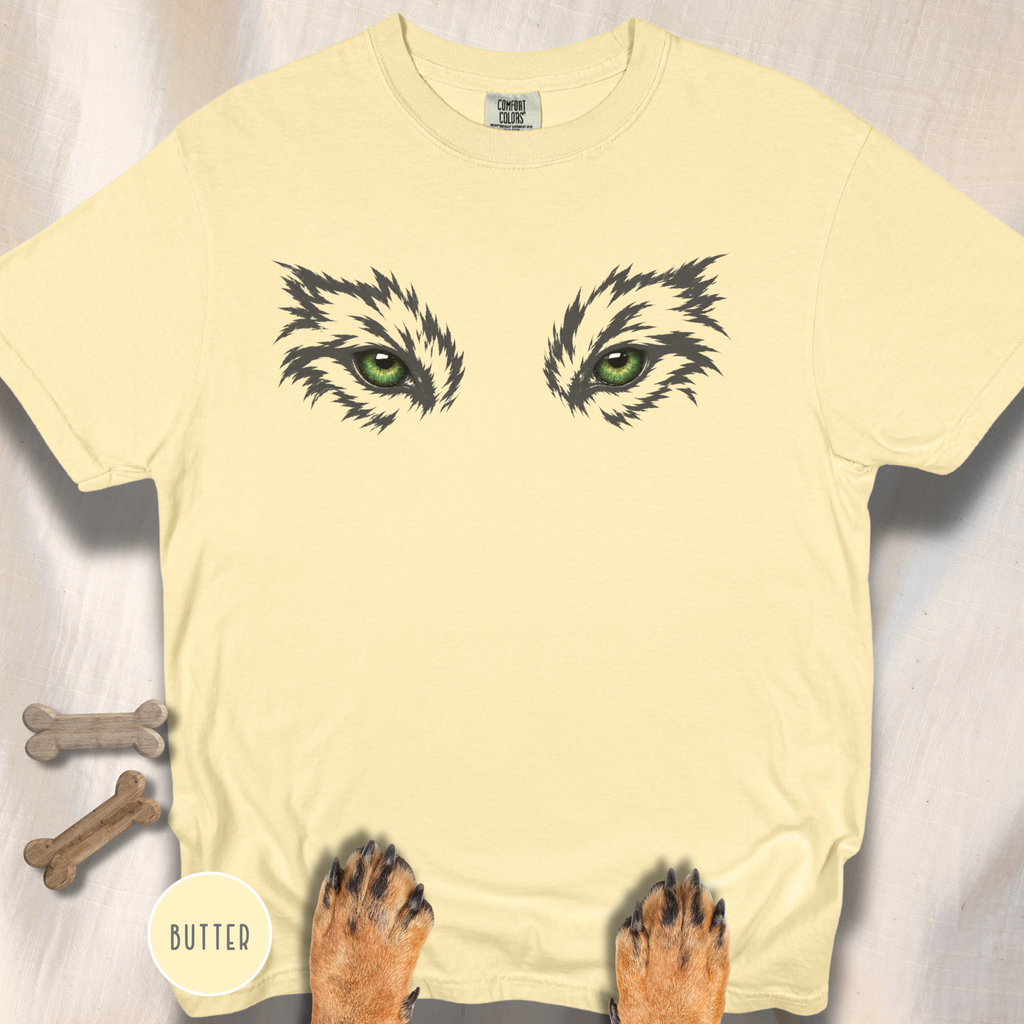 Green Eyes of the Grey Wolf  T-Shirt
