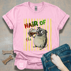 Hair of the Dog Pug with Beer T-shirt, Yellow stripes