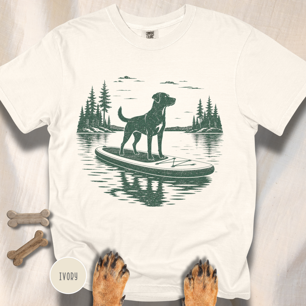 Paddleboard Dog  T-shirt