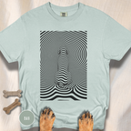 Gazing into Eternity Optical Art T-shirt