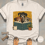 Dogs Reading a Book T-shirt