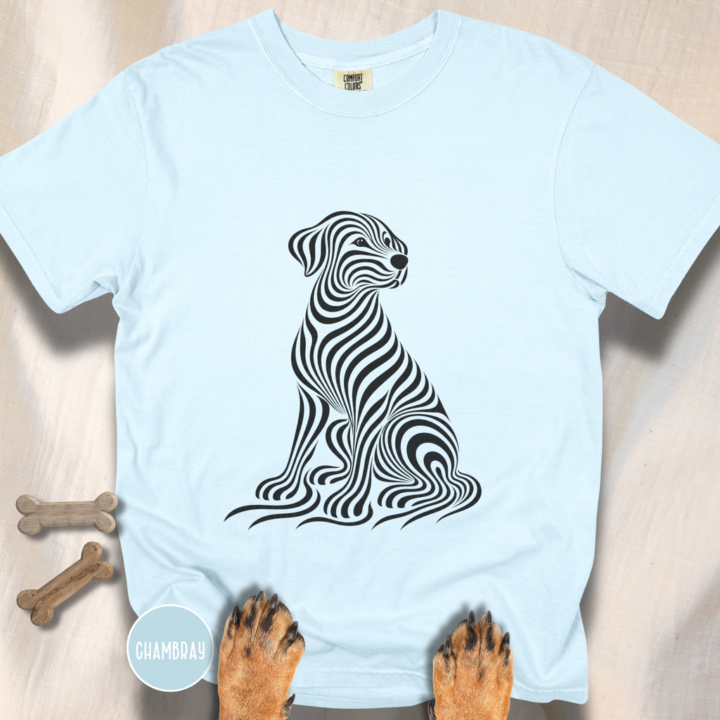 On My Wavelength Optical Art T-shirt