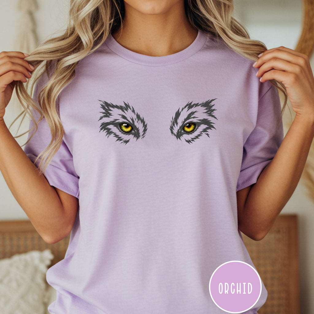 Golden Eyes of the Grey Wolf  T-Shirt
