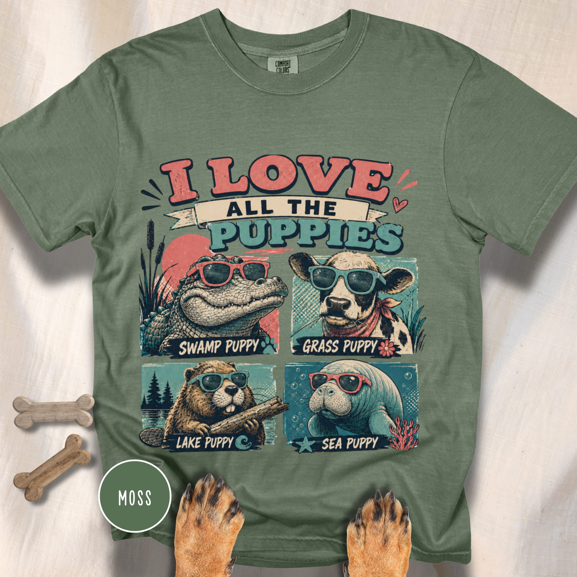 I Love All the Puppies T-shirt