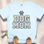 Dog Mom Faux Chenille Varsity T-Shirt