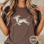 Running Dog Optical Art T-shirt