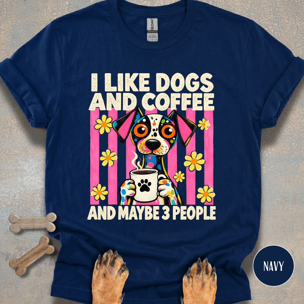 I Like Dogs & Coffee T-shirt