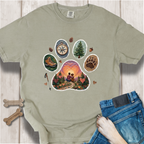 Adventure Buddy Dog Paw Comfort Colors T-Shirt