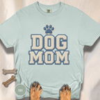 Dog Mom Faux Chenille Varsity T-Shirt