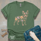 Floral French Bulldog T-Shirt