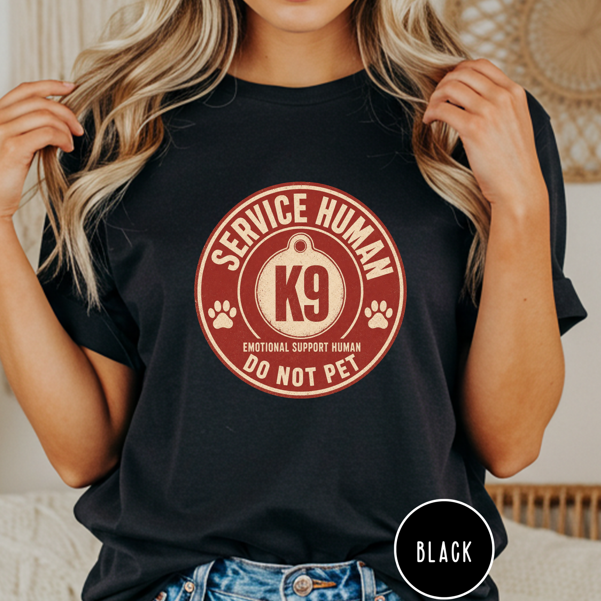 Service Human Do Not Pet  T-shirt