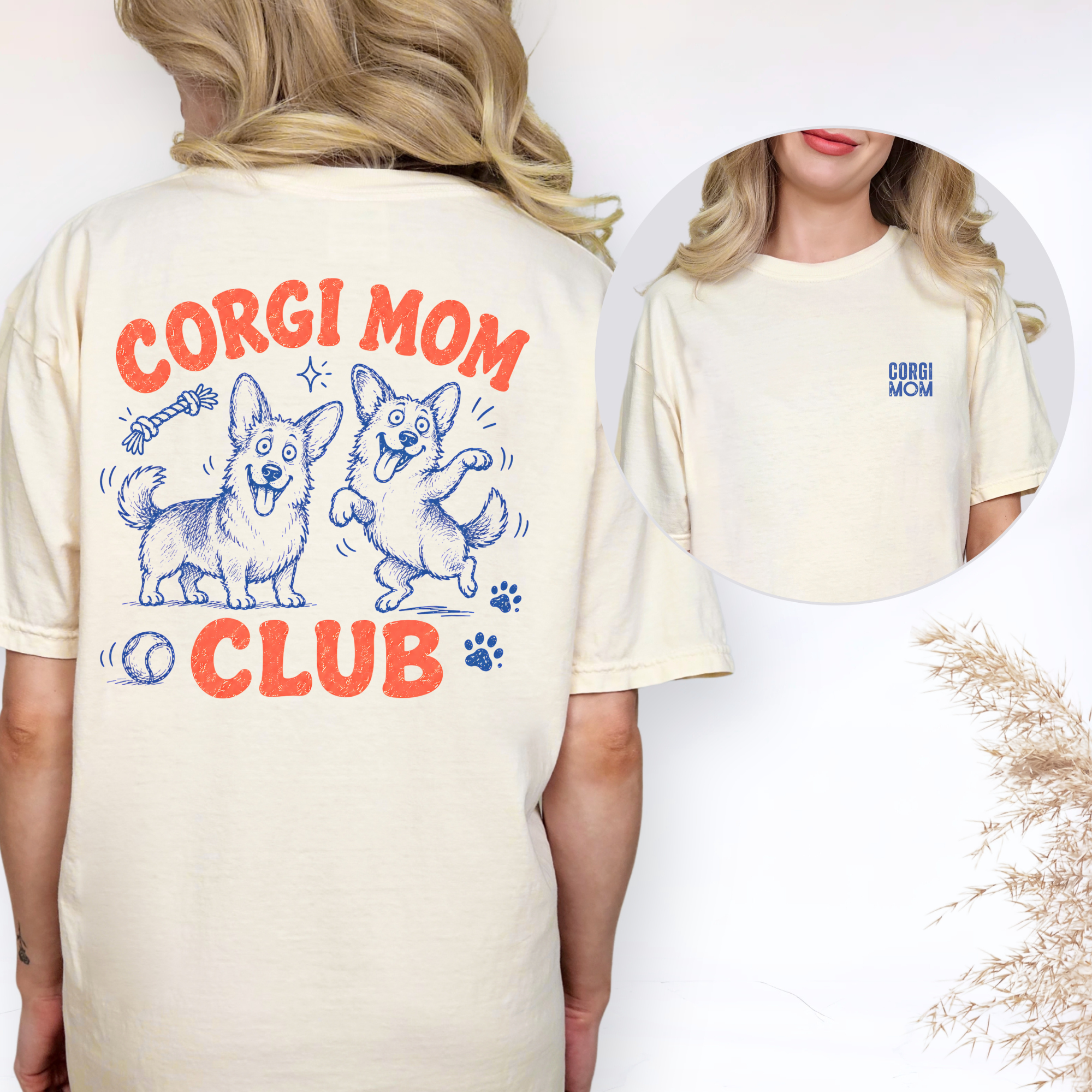 Corgi Mom Club T-shirt