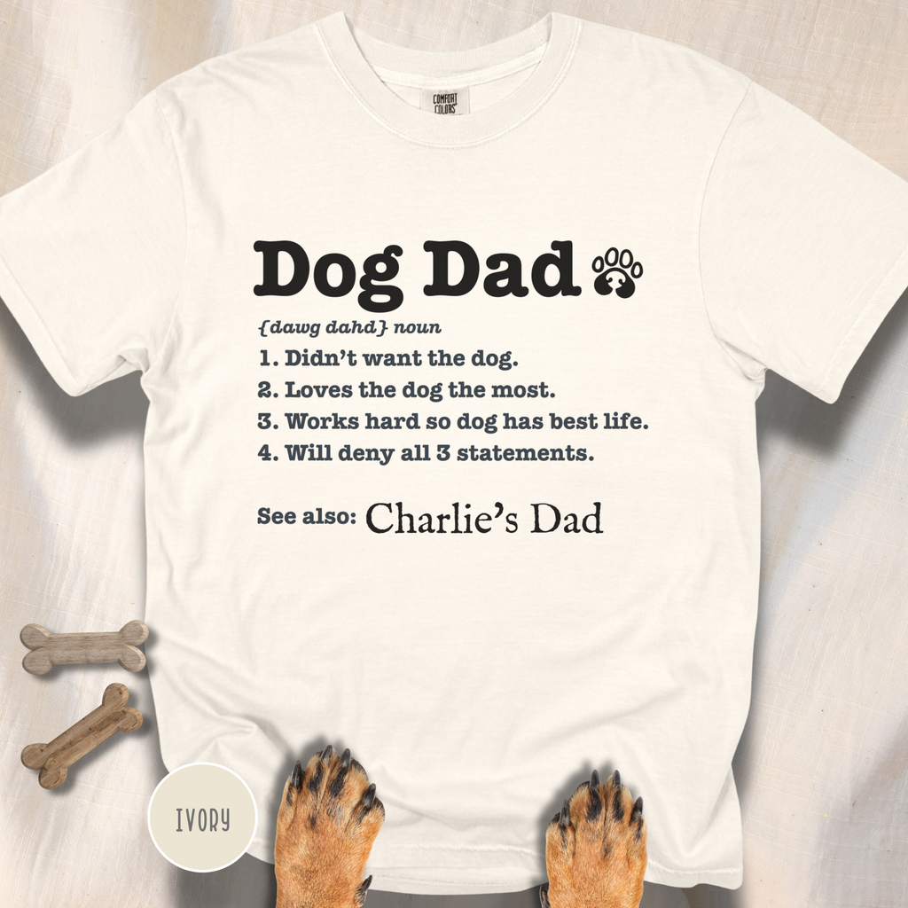 Personalized Dog Dad Definition T-shirt