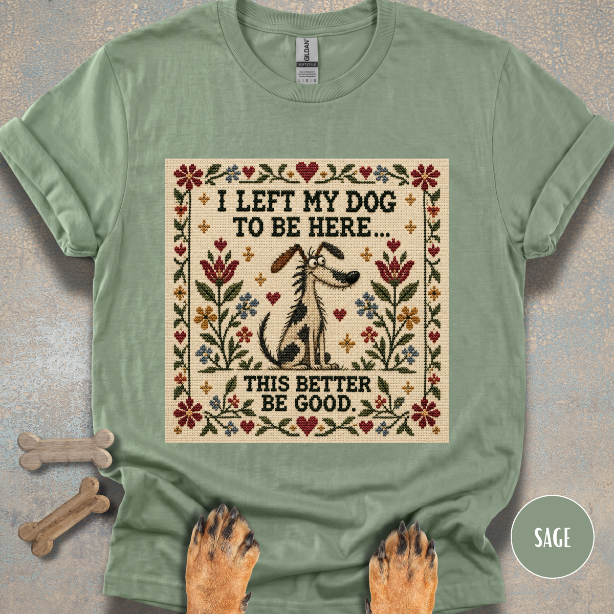 This Better Be Good Needlepoint T-shirt