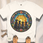 All The Dogs Victorian Stained Glass T-shirt