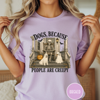Dogs, Because People are Creepy Skeleton T-shirt