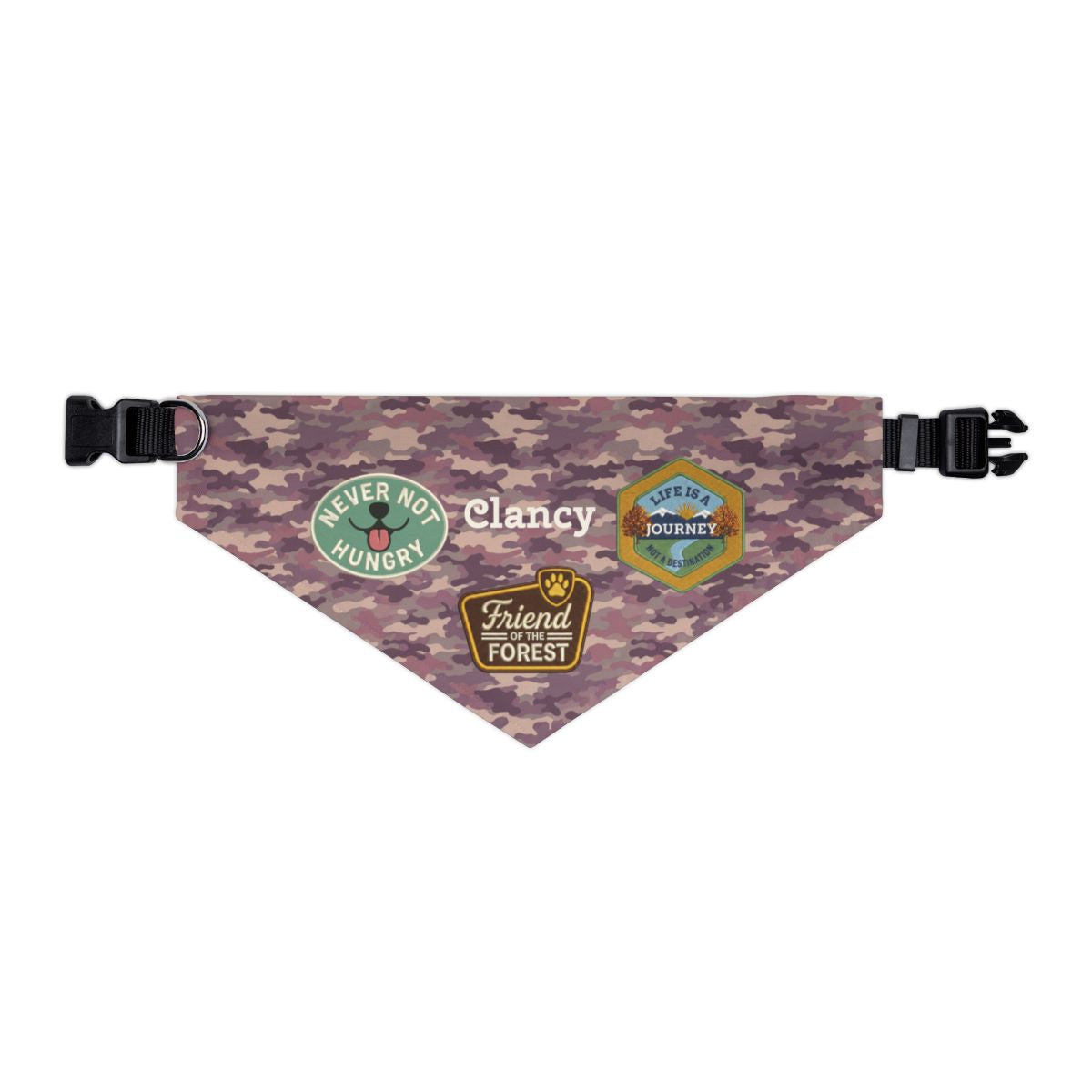 Personalized Adventure Dog Bandana | Choose Your Badges