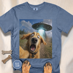 Dog UFO Selfie T-shirt