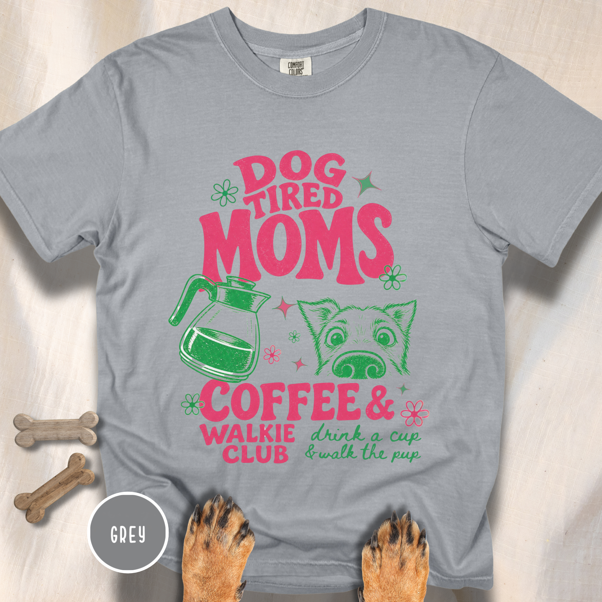 Dog Tired Moms Club T-shirt