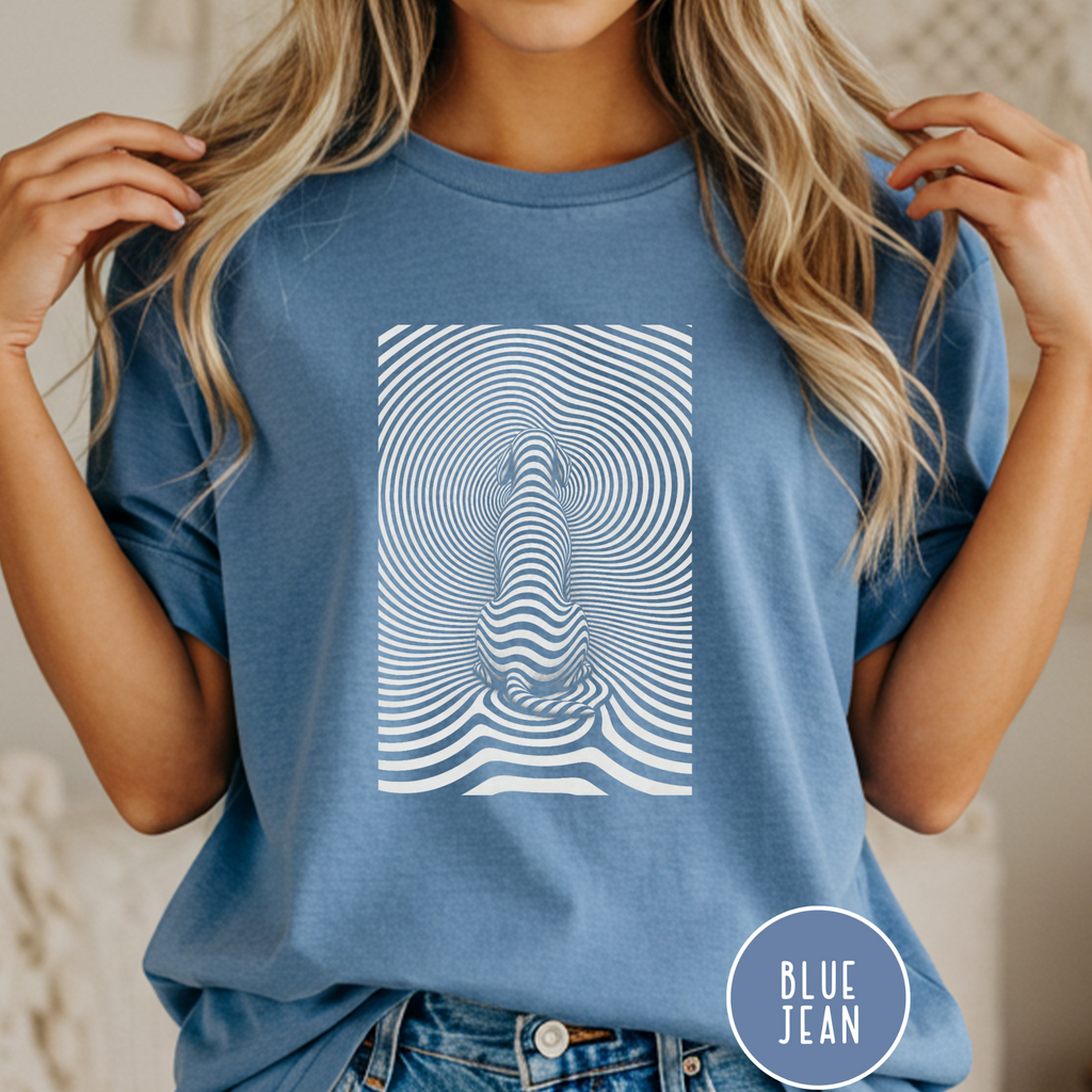 Gazing into Eternity Optical Art T-shirt