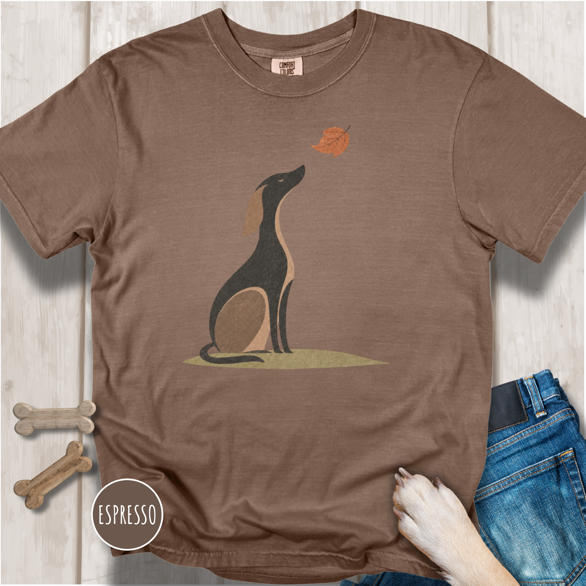 A Dog in Autumn T-shirt