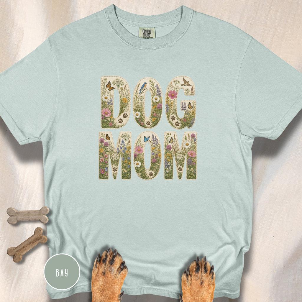Wildflower Meadow Dog Mom T-shirt