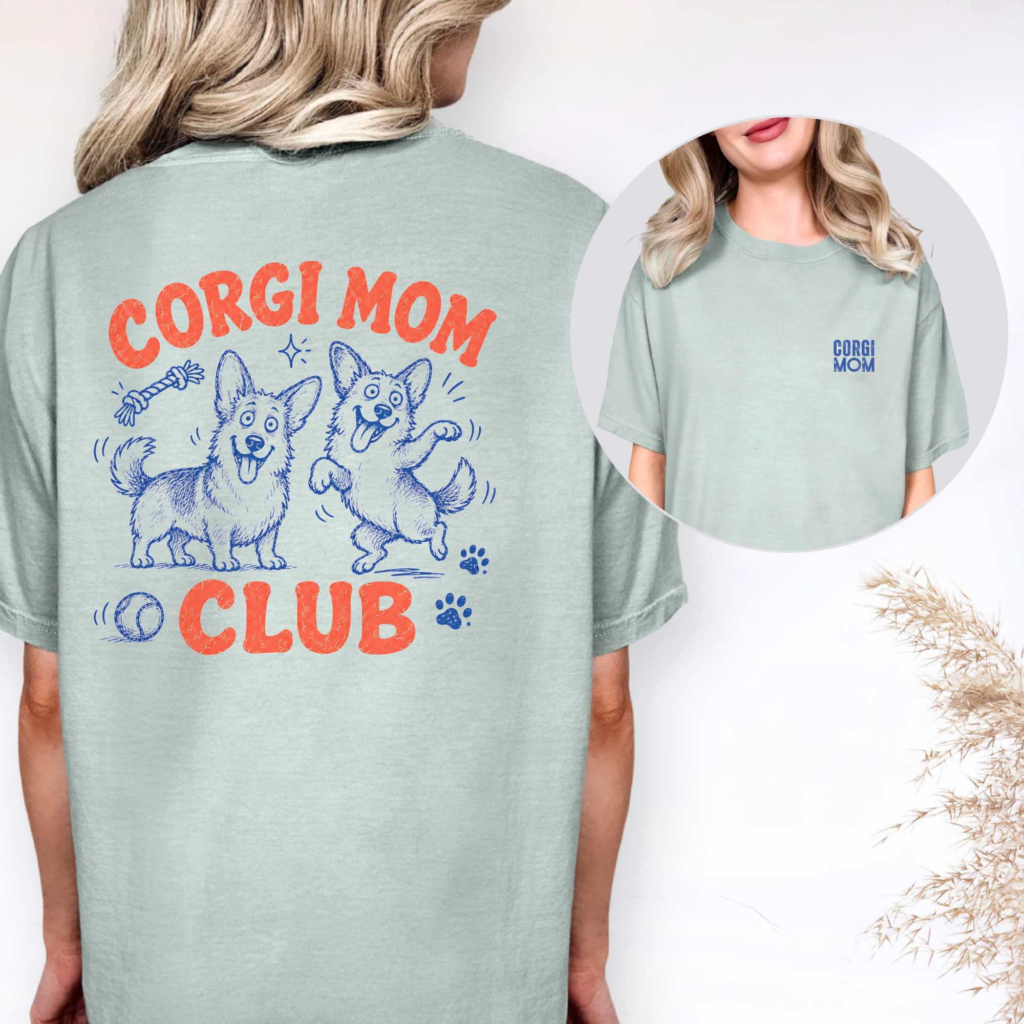 Corgi Mom Club T-shirt