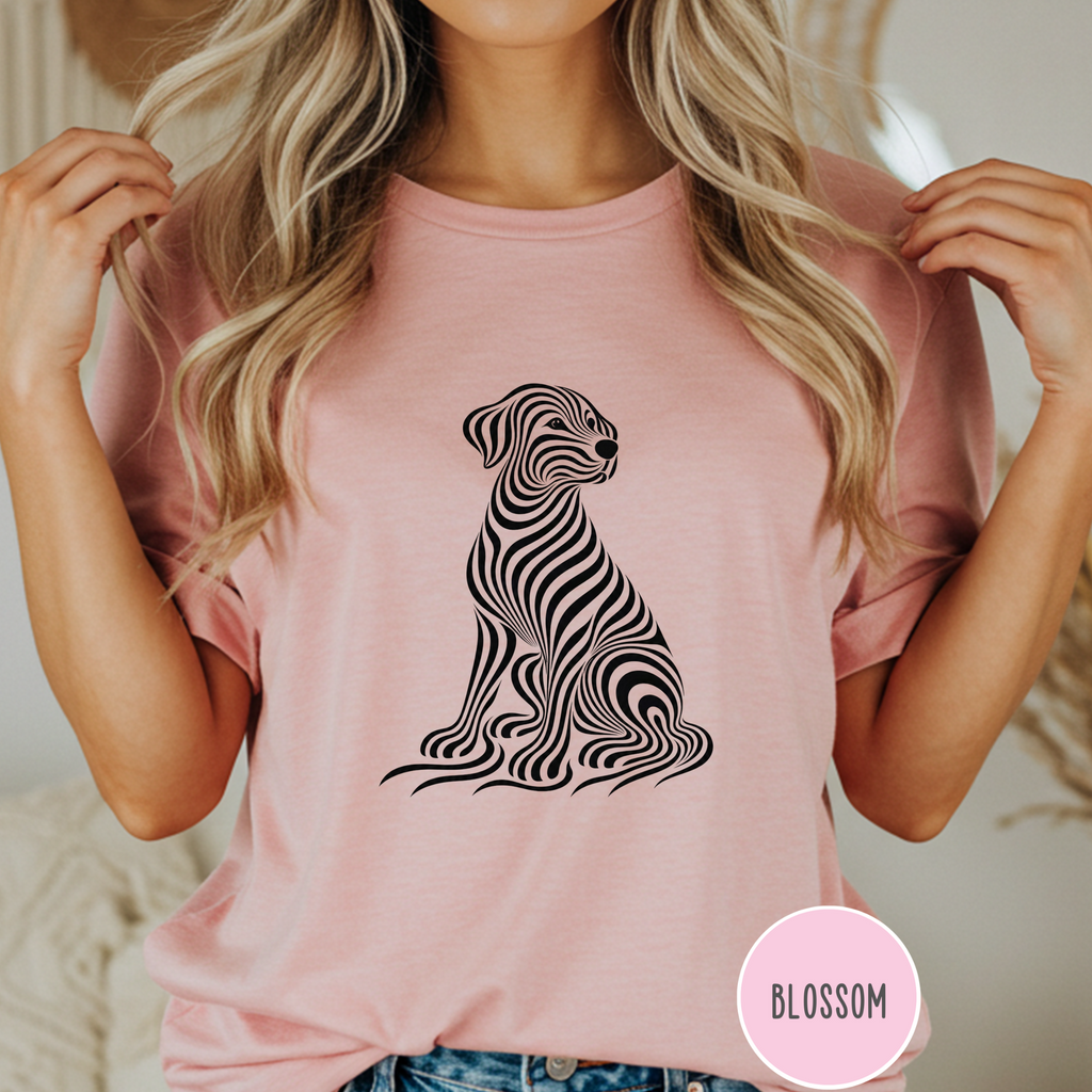On My Wavelength Optical Art T-shirt