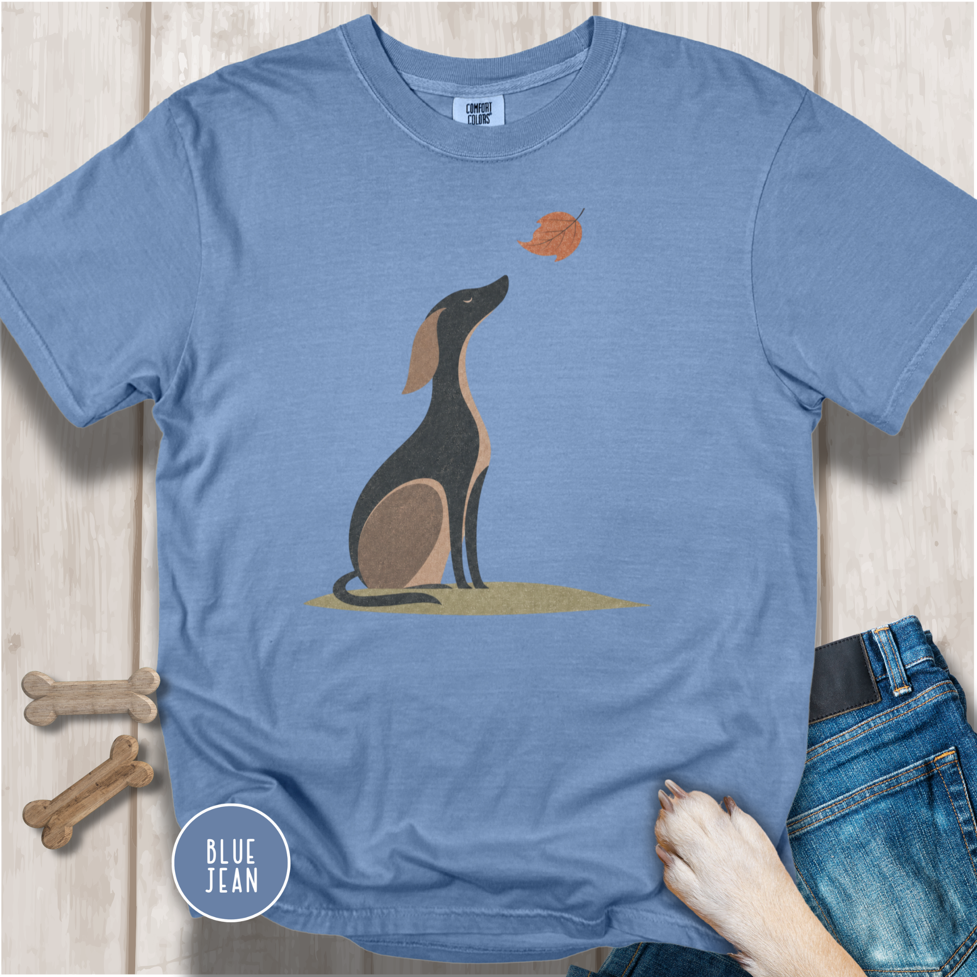 A Dog in Autumn T-shirt