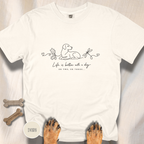 Life is Better with a Dog or Two or Three in Fall T-shirt