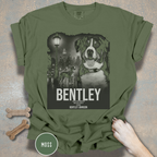 Personalized Dog Movie Poster T-shirt  – Custom Film Noir Pet Portrait Shirt, Vintage Cinematic Dog Lover Gift
