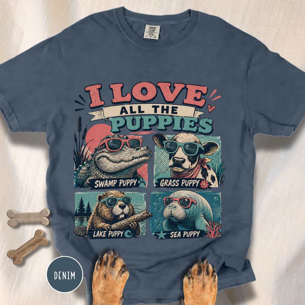 I Love All the Puppies T-shirt