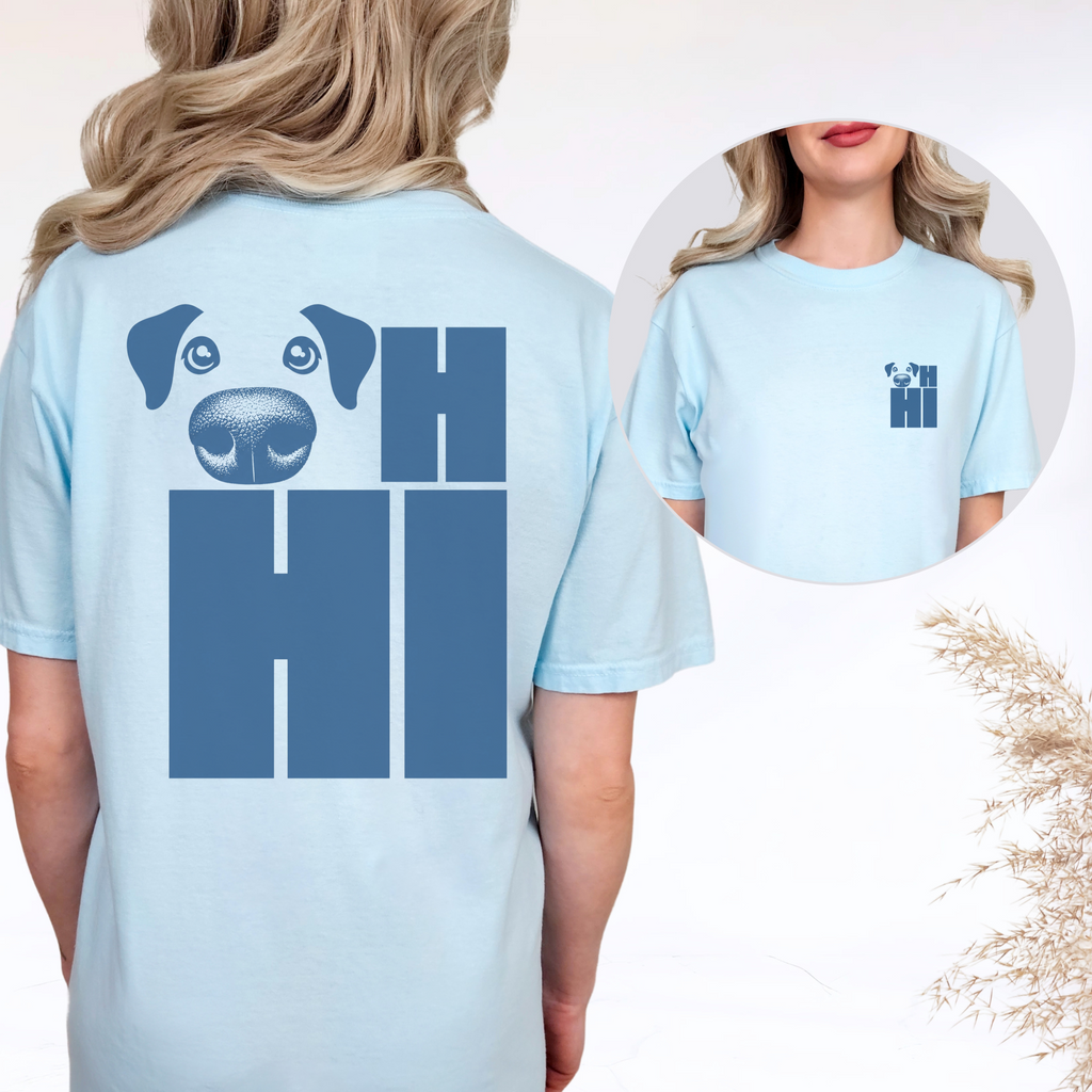 OH Hi Dog Nose Blue T-shirt