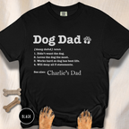 Personalized Dog Dad Definition T-shirt