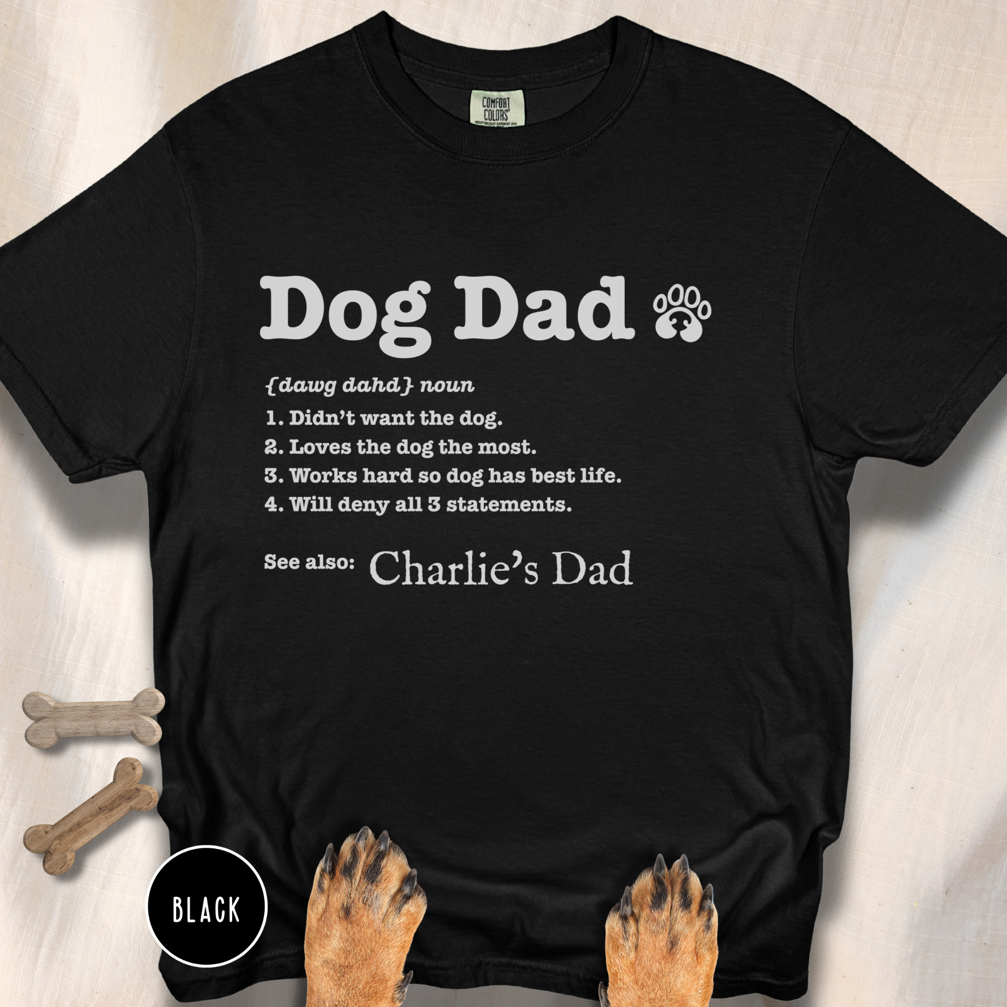 Personalized Dog Dad Definition T-shirt