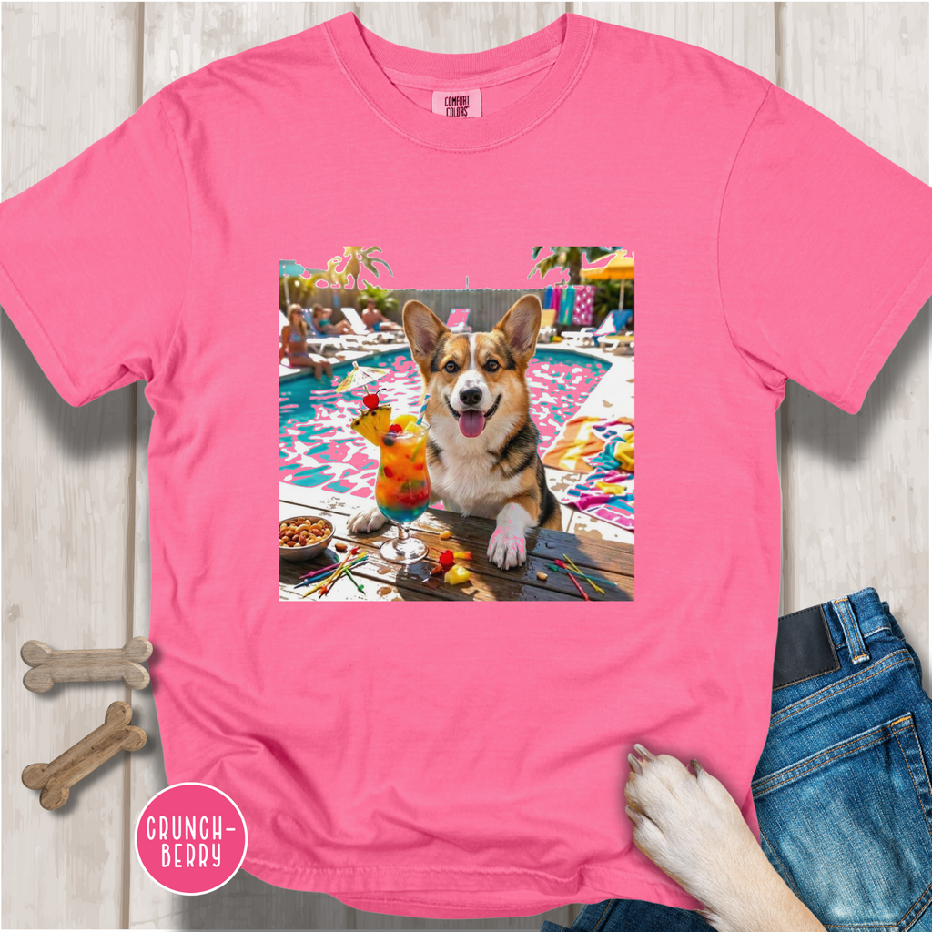 Corgi Pool Party T-Shirt