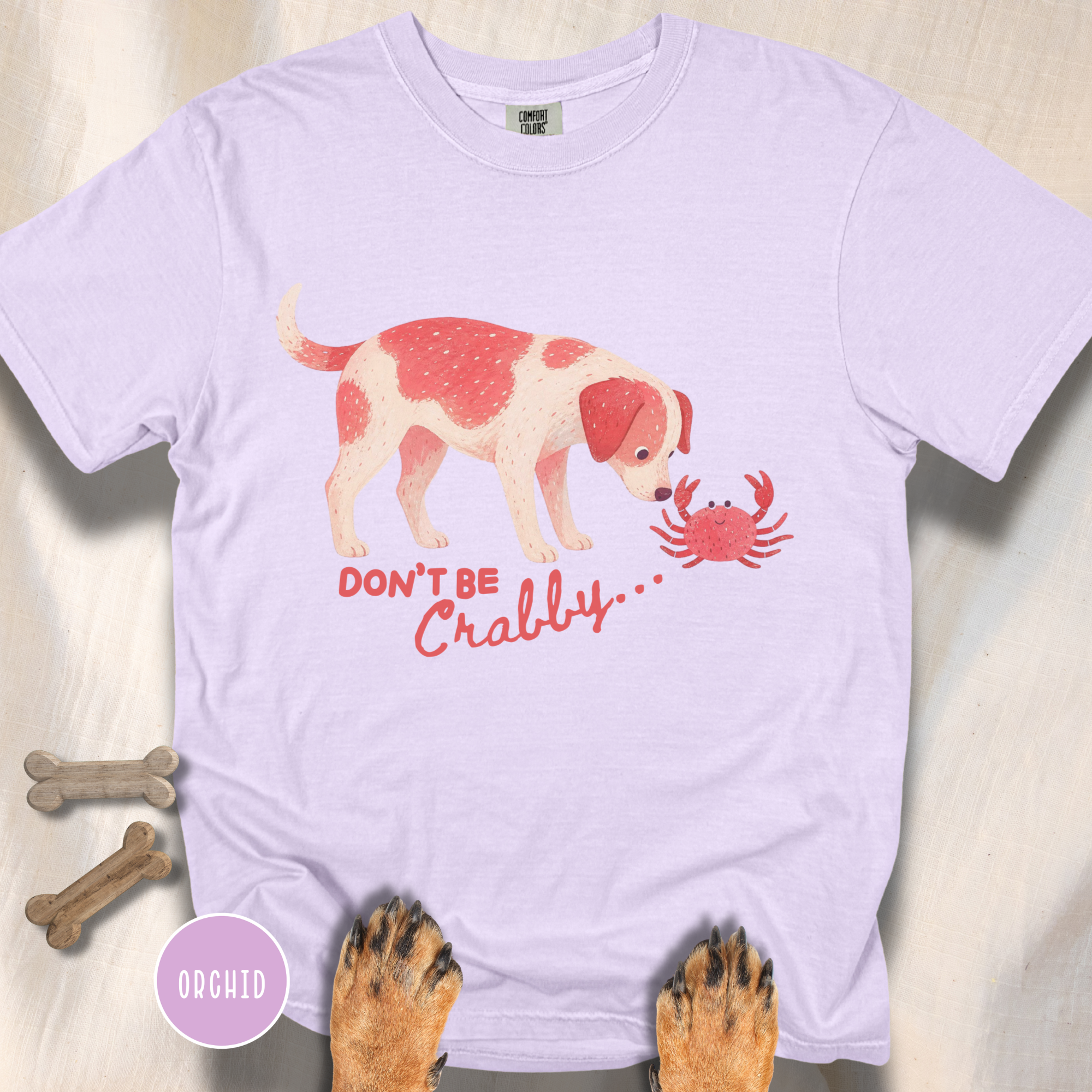 Don't be Crabby Dog T-shirt