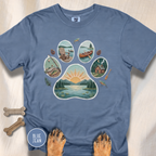 Lake Life Dog Paw T-Shirt